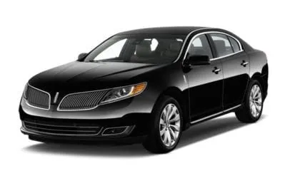 Black Lincoln Town Car L-Series executive sedan in Austin