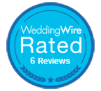 WeddingWire Rated reviews badge